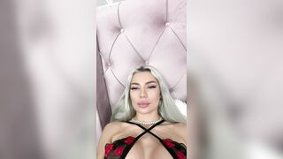 Busty porn style blonde doll AmynaAmy recorded webcam video - yummy girl performs online 12122022 1047