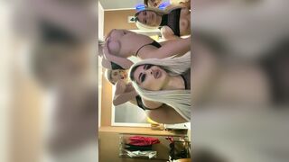 LucineBeauvais five busty lesbians on webcam are waiting for your erected cock