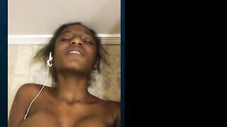 Hot Ebony with Big Tits on Webcam Part 3