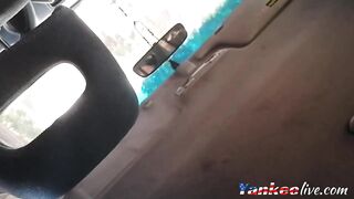 Big Ass Horny Teen Sucks & Rides Cock in Car