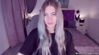 Blonde amateur Ukrainian teen SimaDark on webcam